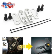 Chrome Handlebar Adjustable Clamp Risers Adapter For Honda Goldwing GL1800 01-17
