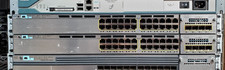 Lot of 2 Cisco Catalyst 3750X 24-Port Switch WS-C3750X-24T-S w/C3KX-NM-1G