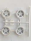 4 - TORQUE THRUST WHEELS from 1968 Ford Mustang GT Revell 1:25 Model Kit 68