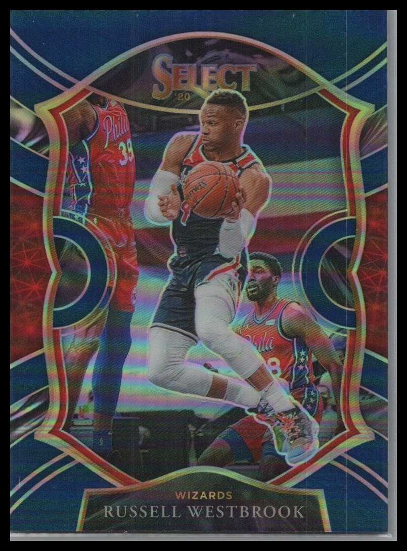 2020-21 Panini Select #39 Russell Westbrook Blue Prizms