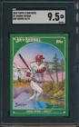 2023 TOPPS X BOB ROSS BASEBALL #1 SHOHEI OHTANI SAP GREEN SGC 9.5 MINT+ #d 34/75