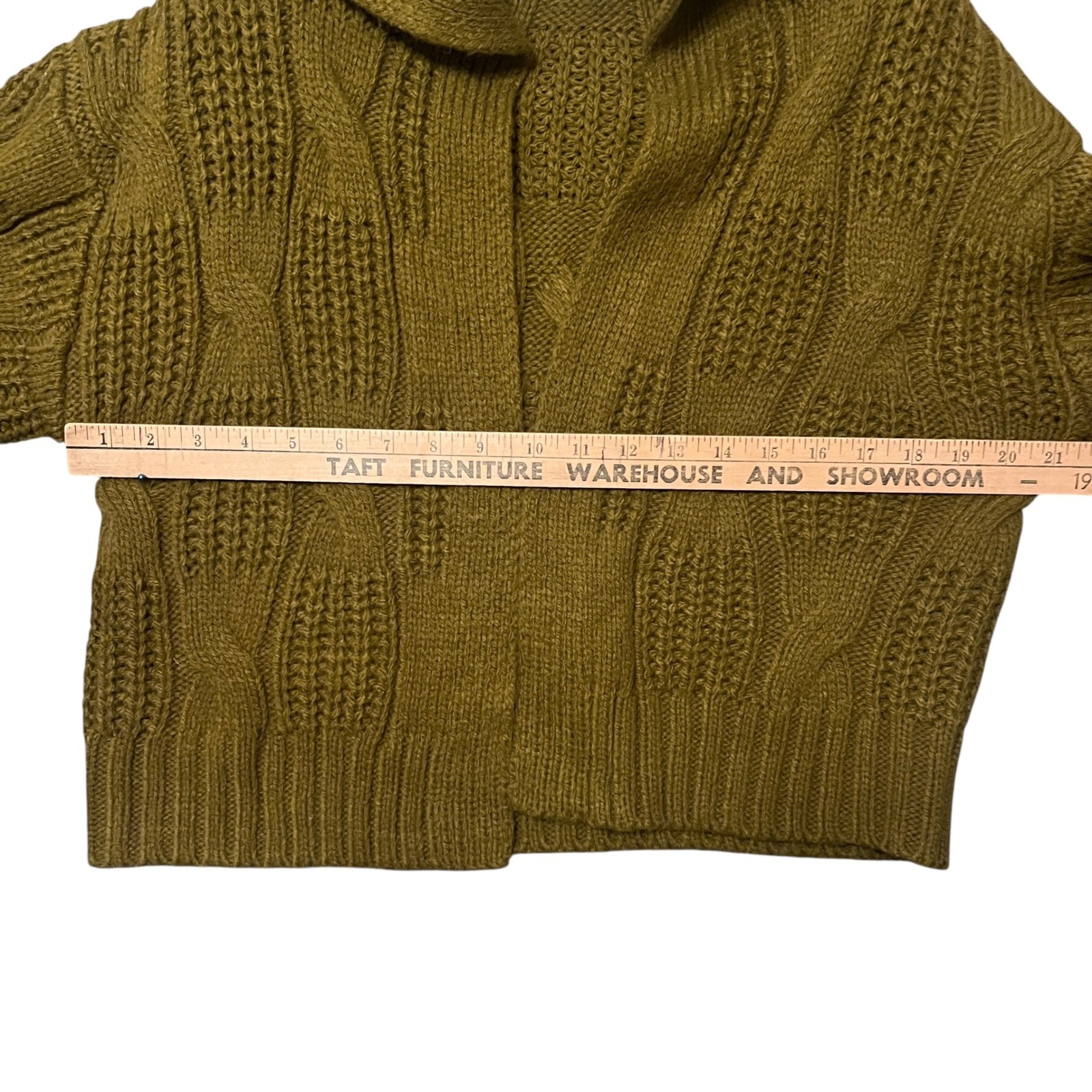 Universal Thread Chunky Cable Knit Open Cardigan … - image 4