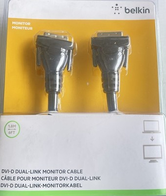 Belkin DVI-D  DVI Dual Link Kabel 24+1 Stecker digital Beamer Monitor Kabel 3,0m