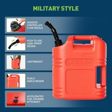 GRAVEE 2 Pack 5 Gallon Gas Can Fuel Storage No-Spill w/ Visible Stripe Portable
