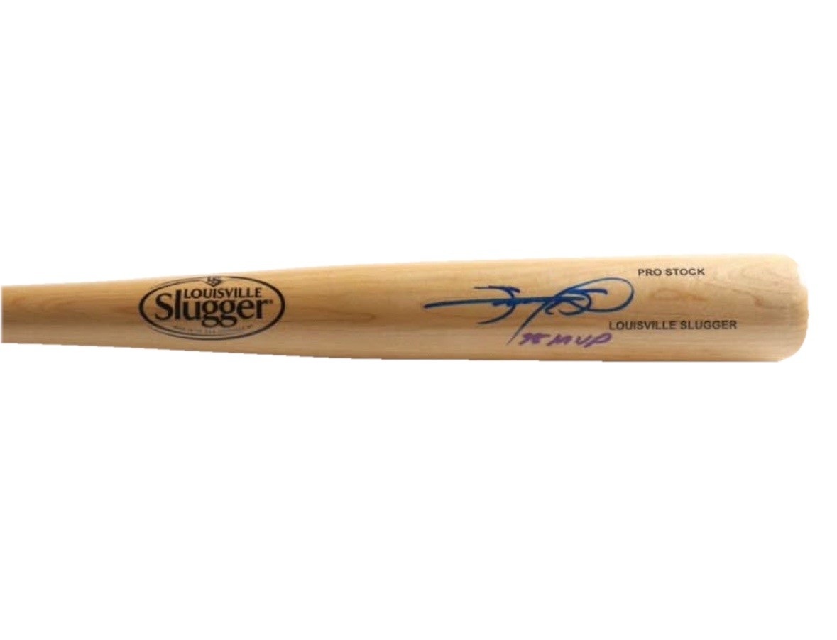 Sammy Sosa Autographed Signed Chicago 98 MVP Louisville Slugger Baseball Bat -Beckett Authentic 