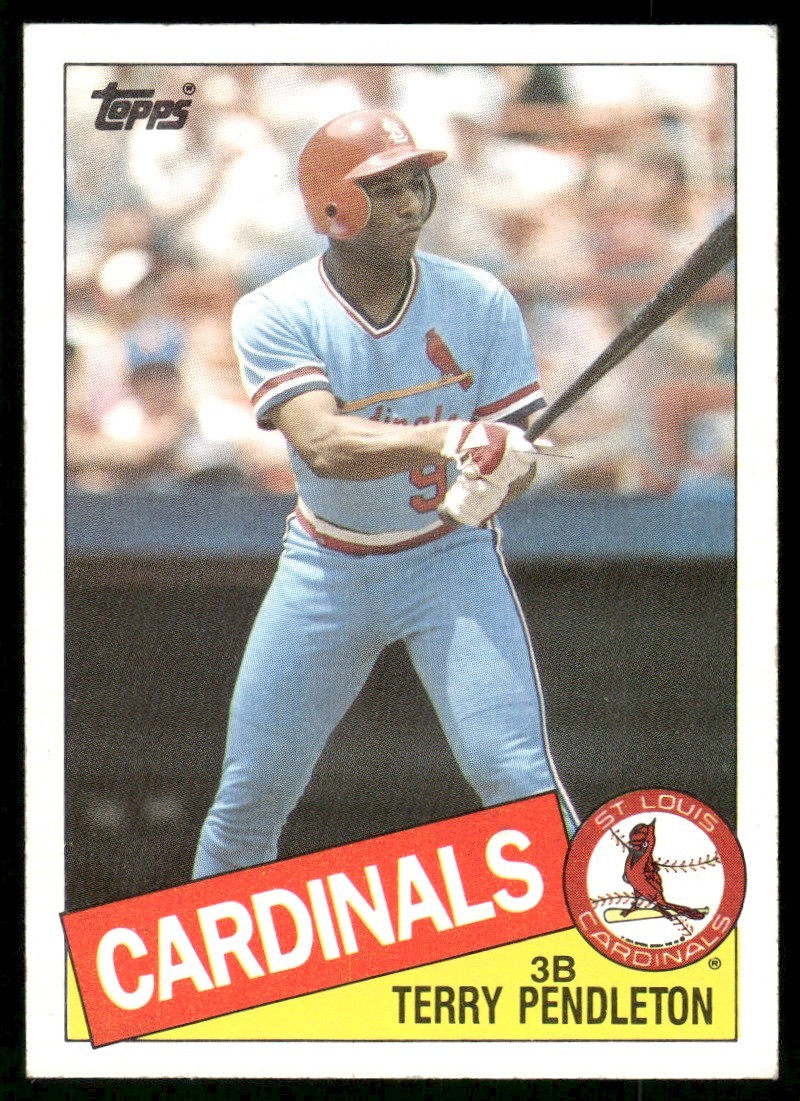 1985 Topps Terry Pendleton Rookie St. Louis Cardinals #346