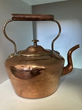 Large Antique Copper Kettle with Dovetailed Joints British 1900s Rare Find