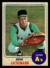 1968 Topps #422 Rene Lachemann - EX-EXMT *TedsCardShack*