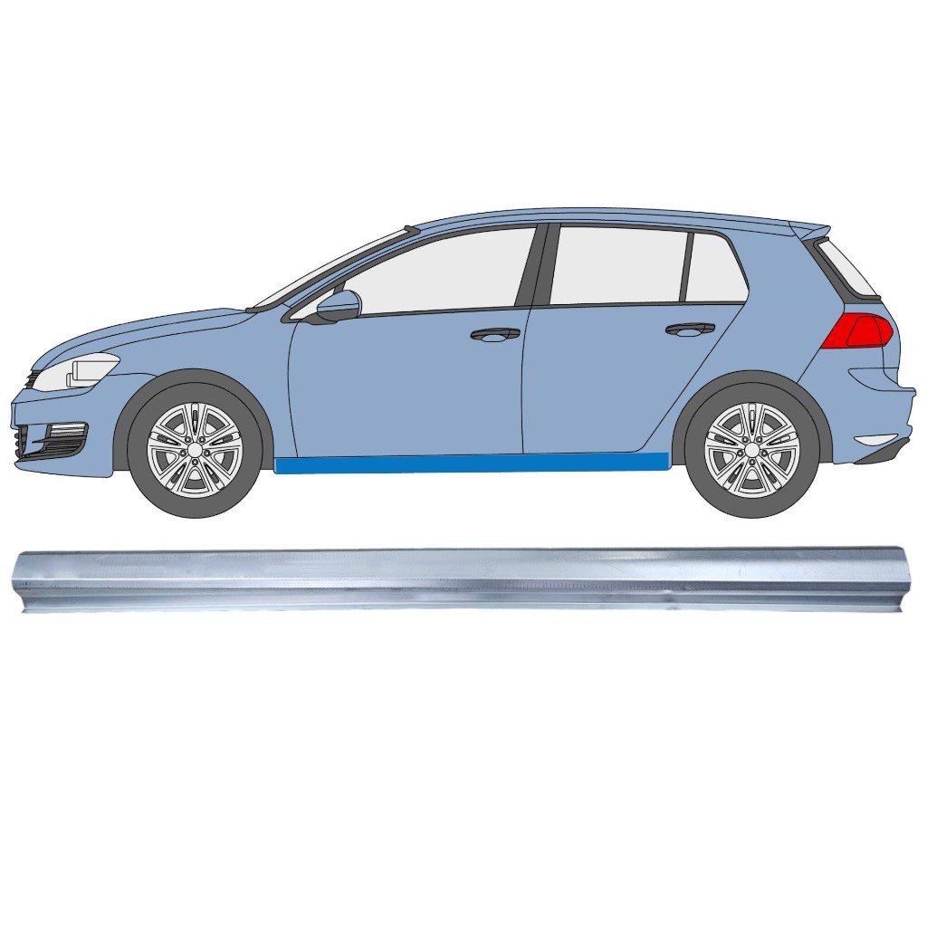 Sill repair panel for Volkswagen Golf 7 2012- / Left