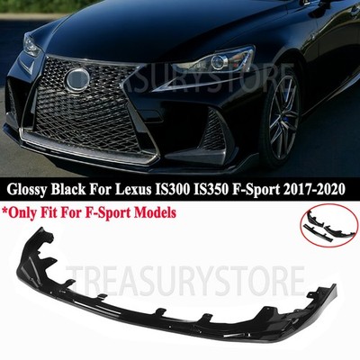 Front Bumper Lip Kits For Lexus IS200t IS300 IS350 F-Sport 2017-2020 Gloss Black