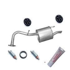 Auspuff Endschalldämpfer Toyota Yaris II-Generation 998ccm VVTi P9 +Montagesatz