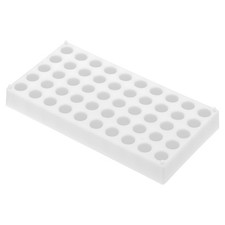Vial Rack for 2ml Vials, Vial Tray Holder 50-Well Stackable, White
