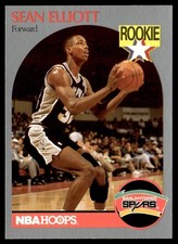 1990-91 Hoops Sean Elliott Rookie San Antonio Spurs #267