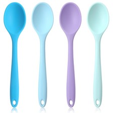 Cucharas peque as silicona multicolor antiadherente cocina, resistentes al calor
