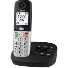 Panasonic KX-TGU430EXB Telefono cordless digitale con segreteria telefonica LCD