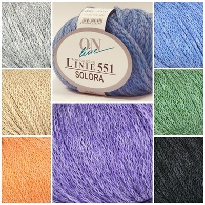 Wolle Online Linie 551 Solora 50g Alpaca Vislose Wolle