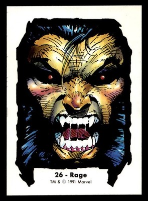 1991 Comic Images Marvel Comics Jim Lee II #26 Rage