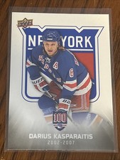 Darius Kasparitis 2025-26  New York Rangers Centennial 100 WHITE  #61