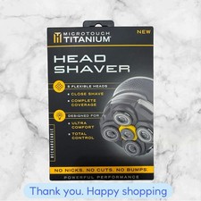MicroTouch Titanium rasoio a testina ricaricabile senza fili NUOVO SPEDIZIONE