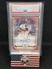 2024 Topps Definitive Ichiro Defining Images Auto Red 1/1 PSA Auto 10 Mariners