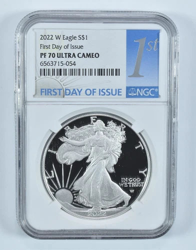 2022-W American Silver Eagle FDOI PF70 UCAM NGC 1st Label *1143