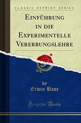 Einfhrung in die Experimentelle Vererbungslehre Cl