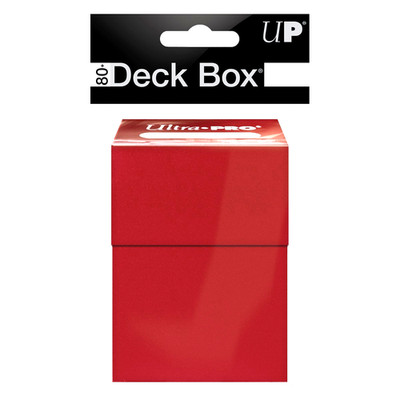 Ultra Pro 80+ Red Deck Box New Standard Small Size Card Holder gaming ccg tcg