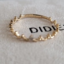 14K Yellow Gold Ring, Size 12.9, Lightweight Jewelry