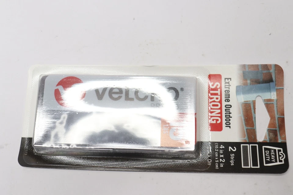  (2-Pk) VELCRO(R) Hook And Loop Strips Gray 4 X 2 - Image 4 of 4