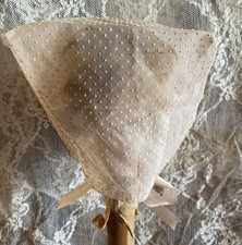 Vintage 5 Fine Bonnet For Antique Or Early Doll Lot 9229