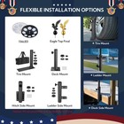 Apluschoice 20ft Telescopic Black Flagpole Kit w/ 136 LED Solar Light Outdoor — photo 9
