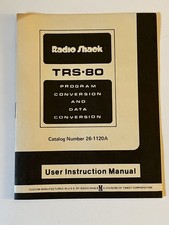 Radio Shack TRS-80 Computer Program  Data Conversion User Manual 26-1120A Tandy