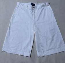 Polo Ralph Lauren Boys White Chino Shorts Size 18 Cotton Twill Preppy Casual