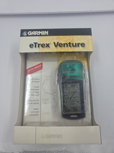 Garmin eTrex Venture Handheld GPS Navigator - Waterproof Rugged Green NEW