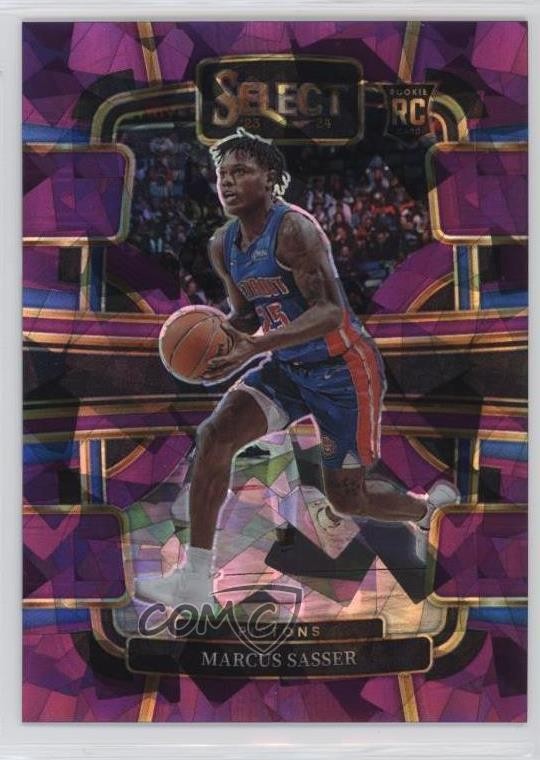 2023 Select Concourse Purple Cracked Ice Prizm 36/99 Marcus Sasser Rookie RC s5j