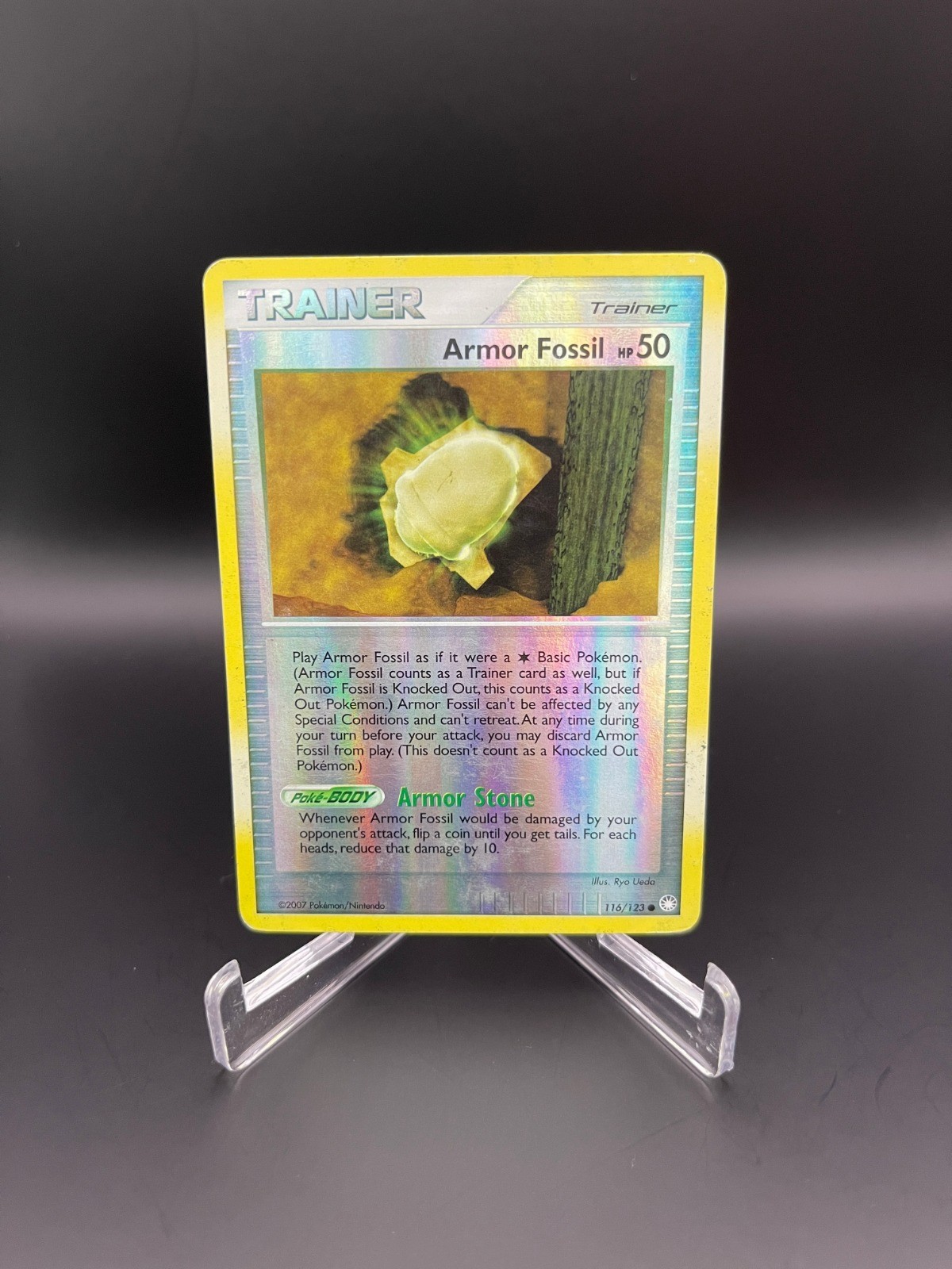 Armor Fossil Reverse Holo Common Mysterious Treasures 116/123 LP