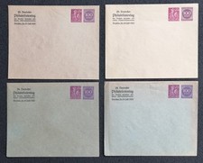 Privatumschläge PU 92 C - Philatelistentag Dresden 1923, komplette Serie!