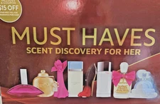 WOMEN'S PERFUME SAMPLER Gift Set 8 Fragrances Designer Must Haves