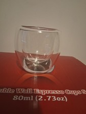 Gmark double wall espresso glass cup set of 4