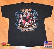 Vintage 1988 Def Leppard 80'S Concert Tour T-Shirt Double Sides New Gildan
