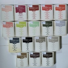 Bundle Lot of 17 Stampin' Up Ink Pads Stamp Pads - Current Retired Colors