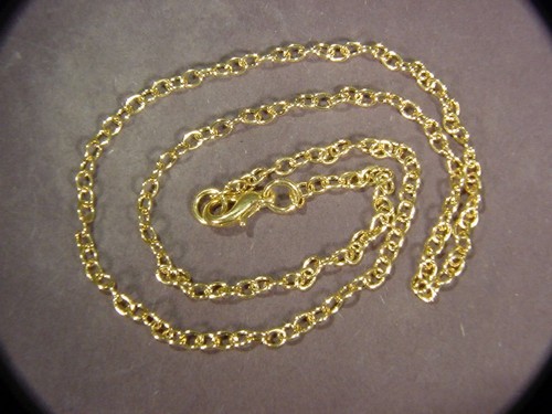 Collar colgante nautiloide Orthoceras relleno de oro 14kt 3975D - Imagen 3 de 3