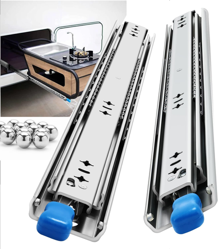 Heavy Duty Drawer Slides Full Extension Locking Runners with Lock 16 18 20 22 24
