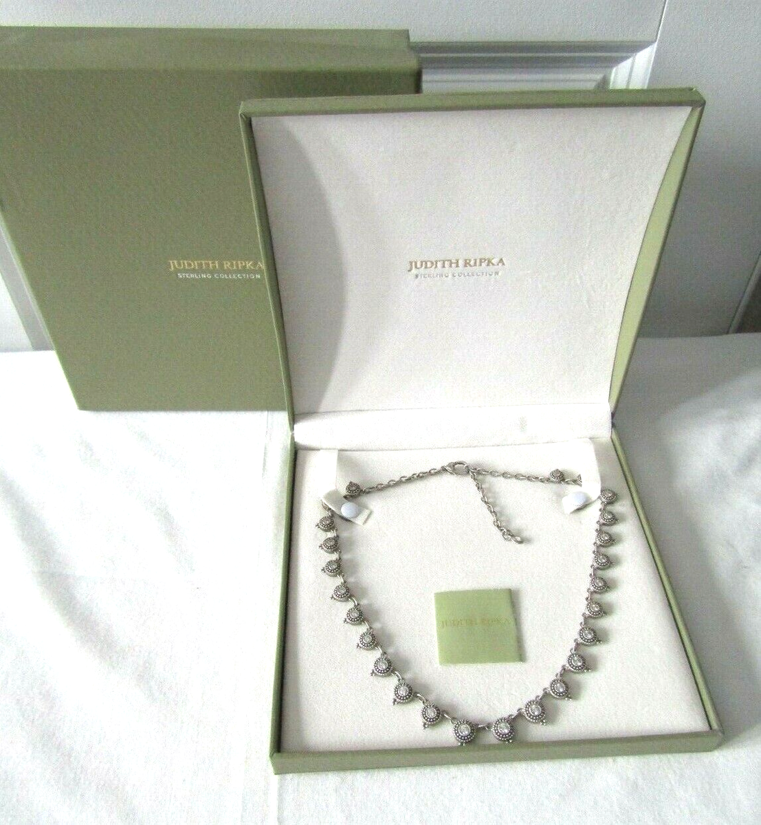 Judith Ripka Sterling Silver Diamonique Dew Drop 18