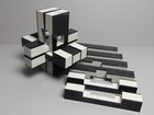 800+ Lego pcs! (2 lb 14 oz) 456 Puzzle Burr MADE FROM LEGOS unit 24!  Lt Gray — photo 6