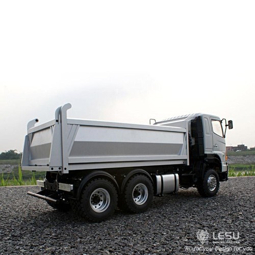 LESU 1/14 700 6*6 Metal Hydraulic Dumper RC Truck Model with Light Sound Motor - Picture 3 of 11