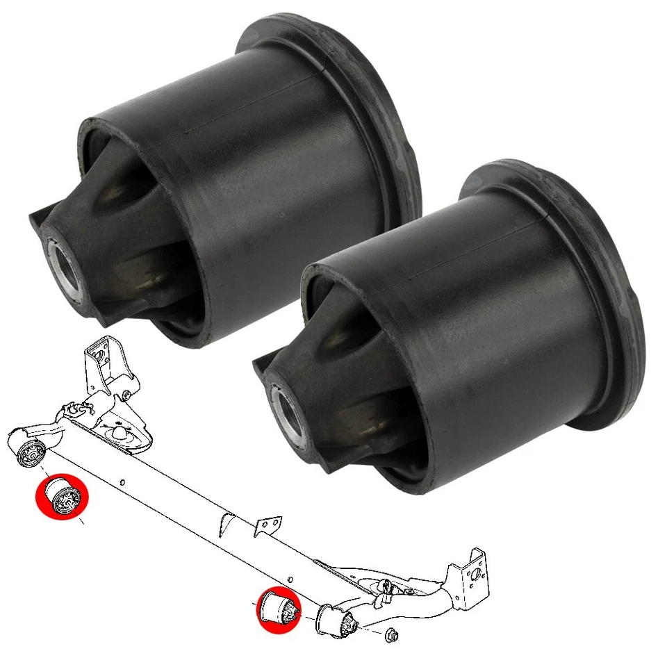Silentblocs du corps d'essieu arrière pour Renault Clio IV - Photo 1/3