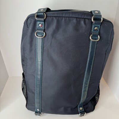 CORTIGLIA Brisbane Tennis Bag Made In Italy Leather Navy  display picture 3