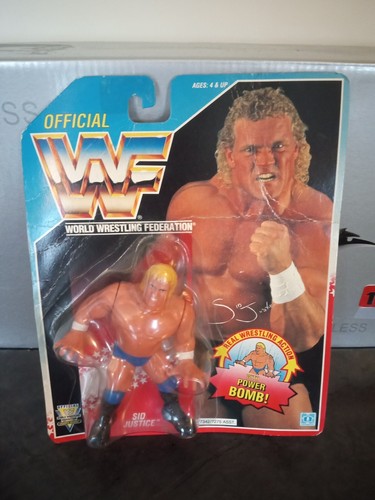 MOC WWF Hasbro Sid Justice Series 5 (1993) Titan S...