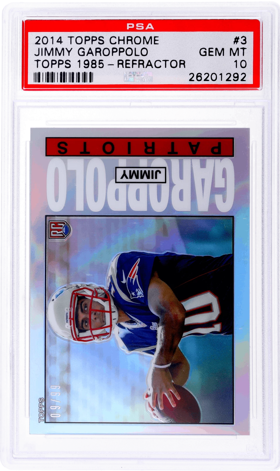 Jimmy Garoppolo Topps Chrome Topps 1985 #3 Refractor